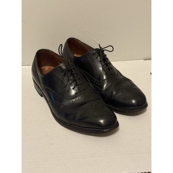 Allen Edmonds Other - Allen Edmonds Chester Shoes Mens 10 D Wingtip Oxford Luxury Black Leather Dress